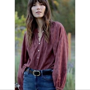 Anthropologie Antonia Buttondown Blouse